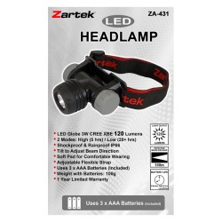 Zartek Headlamp LED 120LM