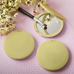 24 Fashioncraft White Plain Gold Compact Mirrors Bridal Shower Birthday Favors