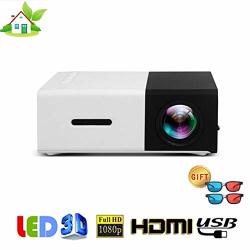 MINI Projector Portable Pico Full Color LED Lcd Video Projector For Children Present Video Tv Movie Party Game Outdoor Entertainment With HDMI USB Av