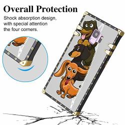 Samsung Galaxy S9 2018 5.8 Inch Square Edge Phone Case Dog Wallpapers Sausages