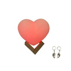 3D Heart-shaped Color Changing Light+free Key Chain