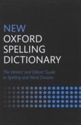 New Oxford Spelling Dictionary Hardcover Revised