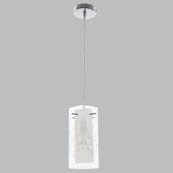 Bright Star Lighting - Corded Double Glass Pendant With Transparent Cord