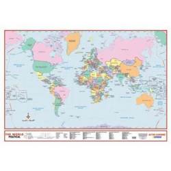 World Political Educational Wall Map By Map Studio