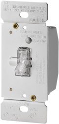Eaton TI306L-K 600-WATT 120-VOLT SINGLE-POLE 3-WAY Lighted Incandescent halogen Toggle Dimmer With Non-preset