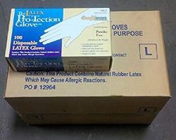Large Disposable Latex Gloves Powder Free 1000 per Case