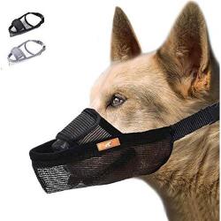 Nose Strap Dog Muzzle Prevent From Taking Off By Dogs For Small Medium And Large - L Beige