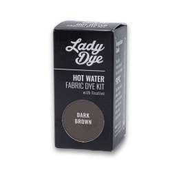 Hot Water Fabric Dye Kit With Fixative - Dark Brown