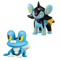 Tomy Pok Mon 2 Pack Small Figures Froakie And Luxio