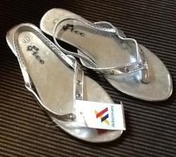 Ackermans Girls Silver Shoes With Heel 