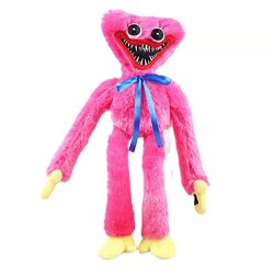 Poppy Huggy Wuggy Plush Toy Play Time Huggie Wuggie Plushie Scary Toys Woggie Doll 15.7" 40CM Pink