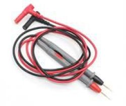 Geeko Black red Multimeter Point Cables Retail Box 1 Year Warranty  features• Easy To Read: + And - Signs Near The Probes• With Rubber Shell