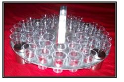 Holy Communion Tray - Aluminium - 48 High Quality Cups - Stackable
