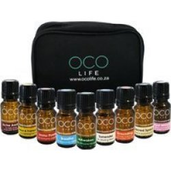 Oco Life Essential Oil Diffuser Blends With Oco Kit Bag 9 X 10ML