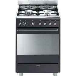 Smeg 60CM Concert Cooker With Gas Hob And Multifunction Thermoventilated Oven Anthracite