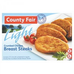 County Fair Crumbed Lite Chicken Breast Steaks 400g