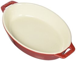Staub Ceramics Oval Baking Dish 9-INCH Cherry