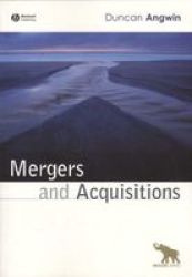 Mergers And Acquisitions Paperback New