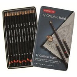Graphic Pencils - Hard Set Of 12 In Tin