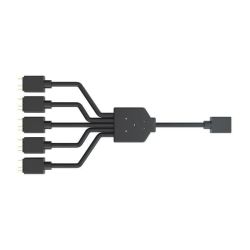Cooler Master 1 Into 5 Addressable Argb Splitter Cable 50CM Daisy-chaining Capability 5-PIN And 4-PIN Argb Header Compat