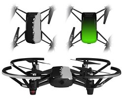 Skin Decal Wrap 2 Pack For Dji Ryze Tello Drone Ripped Colors Black Gray Drone Not Included