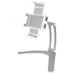 Macally Aluminium Wall Mount & Counter Top Stand For Ipad tablet - Silver