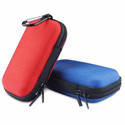 External Hard Drive Case Hootek 2PACK Rectangle Portable Protection Shockproof Headphone Eva Carrying Case For MP3 Players Earphone Bluetooth Headset USB Flash Drive Cable