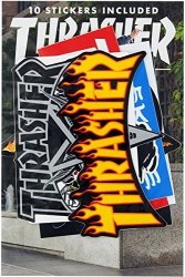 Thrasher 10 Pack Of Assorted Stickers