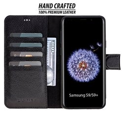 Samsung Galaxy S9 Leather Case Magnetic Detachable Leather Wallet Folio Case With Snap-on Cover For Samsung Galaxy S9 Book-like Design Hand-wrapped In Premium