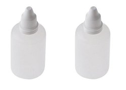 6PCS 100ML 3.4OZ Clear Empty Refillable Plastic Squeezable Eye Drop Dropper Bottle Liquid Medicine Container With Screw Cap Essential Oil Container Bottles