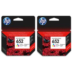 HP 652 Tri-colour Only Ink Bundle 2X Tri-colour Ink Cartridges