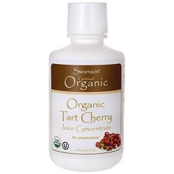 Swanson Organic Tart Cherry Juice Concentrate 16 Fl Oz 1 Pt 473 Ml Liquid