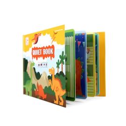 Children's Montessori Activity Hook And Loop Picture & Puzzle Stickers Book - Dinosaur