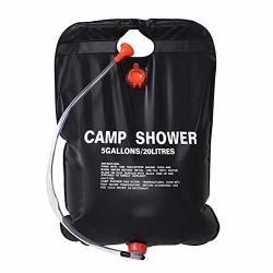 Conie 5 Gallon Solar Shower Bag Portable 20L Camp Summer Shower For Outdoor Bathing Warm Water