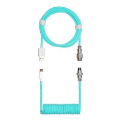 Cooler Master Coiled Keyboard Cable - Pastel Cyan
