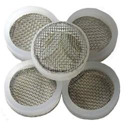 Stainless Steel Mesh Screen Filter For Iced Beverage Dispenser Replacement Spigot - 5 Pack - Easily Fits 16MM Threaded End To Filter Or Strain