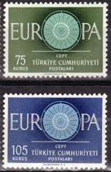 Turkey 1960 Europa Complete Unmounted Mint Set Sg 1916-7