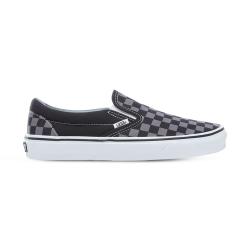 grey check vans slip on