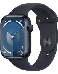 Apple Watch Series 9 Gps 45MM Smartwatch With Midnight Aluminum Case With Midnight Sport Band M l. Fitness Tracker Blood Oxygen & Ecg Apps Always-on Retina Display
