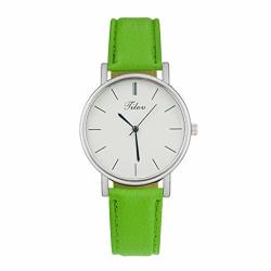 2019 Present Hot Womens Watch Simple Style Fashion Quartz Watch Leather Strap Watch Green