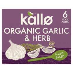 Kallo - Organic Garlic & Herb Stock Cubes 66G