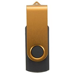 Aobiny Thumb U Disk 6GB Swivel USB 2.0 Metal Flash Memory Stick Storage Yellow