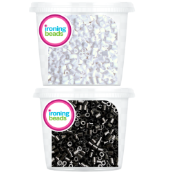 Ironing Beads - Black & White Bead Mix - 12000 Beads 2 X 6000 Buckets