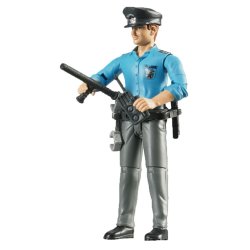 Bruder Policeman Light Skin Toy Figure With Accessories