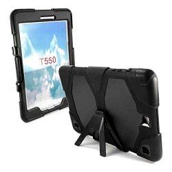 Tuff-luv Tough Defender Case For Samsung Galaxy Tab A 9.7 T555 T550 Black B4_66