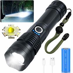 rechargeable tactical flashlight high lumens