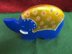 Blue And Gold Elephant