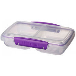 Sistema 350ml Purple To Go Split Lunch Box