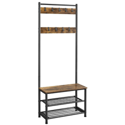 Rustic Industrial Hall Stand And Shoe Rack