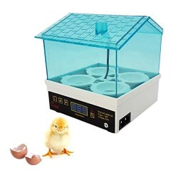Bleiou Digital Temperature Small Brooder 4 MINI Hatchery Egg Incubator Hatcher For Chicken Duck Bird Pigeon Quail